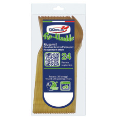 CUCCHIAINI DOPLA REUSABLE COMPACT IN PS ORO 125 MM - CONFEZIONE DA 24 PEZZI - CODICE 03984 CUCCHIAINI DOPLA REUSABLE COMPACT IN PS ORO 125 MM - CONFEZIONE DA 24 PEZZI - CODICE 03984