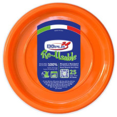 PIATTI FRUTTA ARANCIONI IN POLISTIRENE H.18 MM CONF. 25 PZ DOPLA RIUTILIZZABILI Ø 170 MM - 11742 PIATTI FRUTTA ARANCIONI IN POLISTIRENE H.18 MM CONF. 25 PZ DOPLA RIUTILIZZABILI Ø 170 MM - 11742