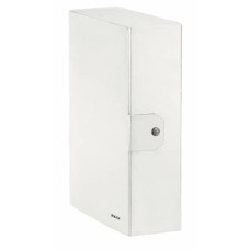 SCATOLA PORTAPROGETTI LEITZ WOW IN CARTONE - DORSO 10 CM - FORMATO 25X35 CM BIANCO METALLIZZATO - 39680001