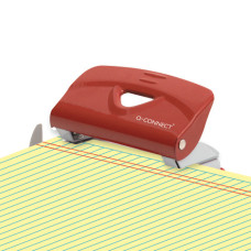 PERFORATORE A DUE FORI Q-CONNECT 10 FOGLI ROSSO PERFORATORE A DUE FORI Q-CONNECT 10 FOGLI ROSSO