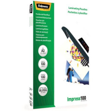 POUCHES PER PLASTIFICATRICI FELLOWES STANDARD IMPRESS100 FINITURA LUCIDA - 2X100 µM - A3 - CONF. 100 PEZZI 5351205