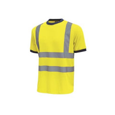 T-SHIRT ALTA VISIBILITA GLITTER U-POWER COTONE-POLIESTERE GIALLO FLUO TAGLIA XL HL197YF