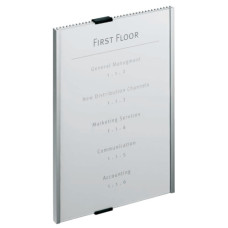 TARGHE DURABLE INFO SIGN IN ALLUMINIO/ACRILICO TRASPARENTE/ARGENTO METALLIZZATO 210X297 MM - 480623 TARGHE DURABLE INFO SIGN IN ALLUMINIO/ACRILICO TRASPARENTE/ARGENTO METALLIZZATO 210X297 MM - 480623