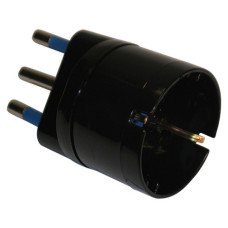 ADATTATORE DI RETE SPINA 2P+T 16A PRESA SCHUKO MKC NERO 492518358 ADATTATORE DI RETE SPINA 2P+T 16A PRESA SCHUKO MKC NERO 492518358