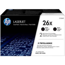 TONER ALTA CAPACITA 26X HP NERO  CONF. 2 - CF226XD