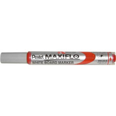 MARCATORE PER LAVAGNE BIANCHE PENTEL MAXIFLO PUNTA CONICA 4,0 MM ROSSO MWL5S-B