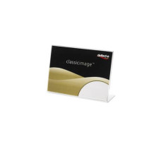 PORTA AVVISI DEFLECTO A7 ORIZZONTALE IN POLISTIRENE CON BASE A L TRASPARENTE 480401 PORTA AVVISI DEFLECTO A7 ORIZZONTALE IN POLISTIRENE CON BASE A L TRASPARENTE 480401