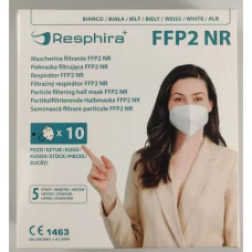 MASCHERINE MONOUSO FFP2 - CERTIFICAZIONE CE 1463 - BIANCHE - SCATOLA DA 10 PEZZI CONFEZIONATI SINGOLARMENTE - ZC-2021