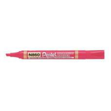 MARCATORE PERMANENTE PENTEL N860 PUNTA A SCALPELLO 4.5 MM ROSSO N860-BE