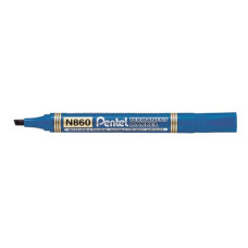 MARCATORE PERMANENTE PENTEL N860 PUNTA A SCALPELLO 4.5 MM BLU N860-CE