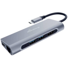 ADATTATORE MULTIPLO MEDIA-RANGE USB TYPE-C® 7-IN-1 ARGENTO MRCS510 ADATTATORE MULTIPLO MEDIA-RANGE USB TYPE-C® 7-IN-1 ARGENTO MRCS510
