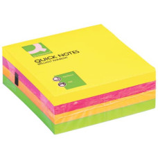 FOGLIETTI RIPOSIZIONABILI ASSORTITI NEON 76X76MM BLOCCO DA 320 FOGLI - KF01348