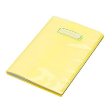 COPRIQUADERNO CON ETICHETTA - COPRIMAXI A4 IN ECO-POLIETILENE - 140 μM COLIBRì GIALLO - CM090TY