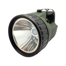 TORCIA RICARICABILE CFG ESTREME LED WATERPROOF IP44 LED 10W NERO/VERDE LUCE QUADRA - EL041