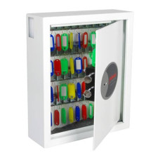 CASSAFORTE PORTACHIAVI 48 GANCI SECURITY ITALIA CYGNUS CON SERRATURA A CHIAVE - BIANCOKS0032K