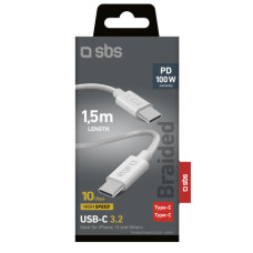 CAVO USB-C-USB-C SBS 3.2 - 100W - 10 GBPS - GRIGIO CAVO USB-C-USB-C SBS 3.2 - 100W - 10 GBPS - GRIGIO