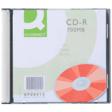 CD-R SLIMLINE JEWEL CASE 700 MB 80 MIN 52X CONF. DA 10 PEZZI - KF00419