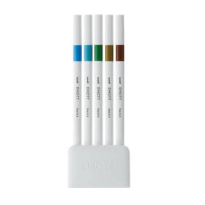 FINELINER UNI EMOTT  - 0,4 MM - ISLAND COLOR CONF. 5 PEZZI - M PEM-SY 5C 4