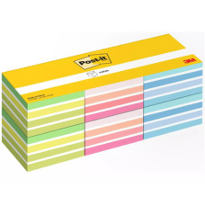 FOGLIETTI RIPOSIZIONABILI POST-IT® CUBO 76X76 MM - 450 FOGLI - VALUE PACK DA 6 CUBI - COLORI ASSORTITI