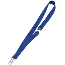 CORDONCINO PER PORTABADGE DURABLE TESSUTO BLU SCURO 20MM X 44CM CONF. 10 PZ