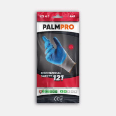 GUANTI RIUSABILI IN MAGLIA NYLON SENZA CUCITURE - ICOGUANTI BLU/GRIGIO TAGLIA L NLX/L