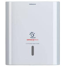 DISPENSER ANTIBATTERICO CON ADATTATORE PAPERNET DEFEND TECH PER ASCIUGAMANI PIEGATI A C E Z BIANCO - 33,6X30X14,5 CM