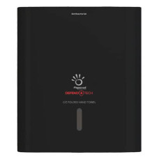 DISPENSER ANTIBATTERICO CON ADATTATORE PAPERNET DEFEND TECH PER ASCIUGAMANI PIEGATI A C E Z NERO - 33,6X30X14,5 CM