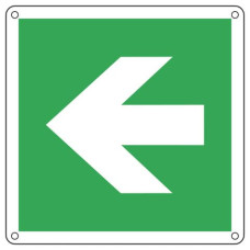 CARTELLO D'EMERGENZA 12X12 CM CARTELLI SEGNALATORI FRECCIA DESTRA/SINISTRA E15104K