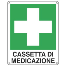 CARTELLO DI EMERGENZA 16X21 CM - CARTELLI SEGNALATORI CASSETTA DI MEDICAZIONI E20113W