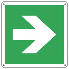 CARTELLO DI EMERGENZA 25X25 CM CARTELLI SEGNALATORI FRECCIA DESTRA/SINISTRA E15104X