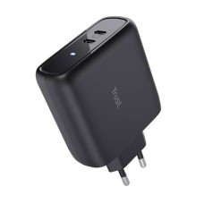 ALIMENTATORE 2 PORTE USB-C 65W TRUST MAXO - COLORE NERO - 25380