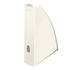 PORTARIVISTE LEITZ WOW IN POLISTIROLO A4 BIANCO METALLIZZATO 7,5X25,8X31,2 CM - 52771001