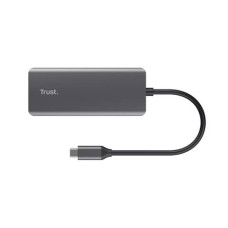 ADATTATORE MULTIPORTA TRUST USB-C 6IN1 IN ALLUMINIO ARGENTO - 24968 ADATTATORE MULTIPORTA TRUST USB-C 6IN1 IN ALLUMINIO ARGENTO - 24968