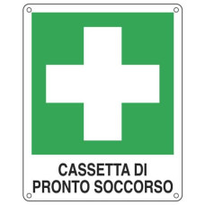 CARTELLO DI EMERGENZA 25X31 CM, CARTELLI SEGNALATORI, CASSETTA PRONTO SOCCORSO E20114X