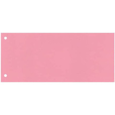 SEPARATORE PER ARCHIVIO CON DUE FORI 24X10,5 CM 190 G/M² ROSA CONF. DA 100 - KF00517