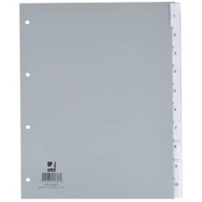 DIVISORE PERSONALIZZABILE GRIGIO 24,5X29,7 CM PPL 10 PAGINE KF01853