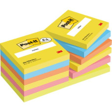 PROMO PACK 8+4 POST-IT STANDARD 654 COLORI ASSORTITI TFEN E BEACHSIDE - 76X76 MM - 7100259664