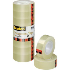 NASTRO ADESIVO SCOTCH® 550 19 MM X 33 M TRASPARENTE TORRE DA 8 ROTOLI 550-1933