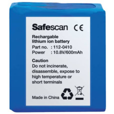 BATTERIA AL LITIO RICARICABILE  LB-105 PER RILEVATORE BANCONOTE SAFESCAN 155-S NERO - 112-0410