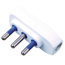 SPINA DI RETE PIATTA 90° 2P+T 16A MKC CONFEZIONE BULK BIANCA 492517933