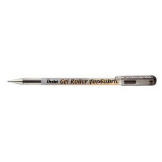 ROLLER GEL PENTEL PERMANENTE PER TESSUTI 1 MM NERO BN15-AO