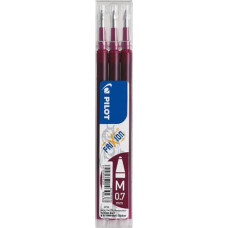 REFILL PENNE A SFERA PILOT FRIXION BALL E CLICKER 0,7 MM ROSSO VINO SET 3 PEZZI - 6852