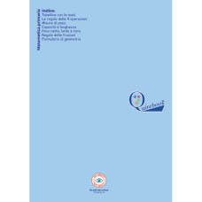 QUADERNO A RIGATURA UNIVERSALE LOGOS QUIREBOOK A4 COPERTINA CELESTE MATEMATICA PRIMARIA - RIGATURA 5 MM