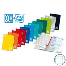 QUADERNO MAXI ONE COLOR PUNTO METALLICO - 20 FF 80 G/M² A4 -QUAD. 4 MM 1410