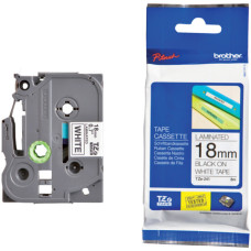 NASTRO LAMINATO PER ETICHETTATRICE - NERO/BIANCO BROTHER 18 MM X 8 MT TZE-241 NASTRO LAMINATO PER ETICHETTATRICE - NERO/BIANCO BROTHER 18 MM X 8 MT TZE-241