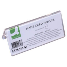 PORTANOME DA TAVOLO Q-CONNECT IN POLIMETILMETACRILATO TRASPARENTE 95X42 MM - KF04743