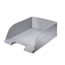 VASCHETTA PORTACORRISPONDENZA IMPILABILE LEITZ PLUS JUMBO IN POLISTIROLO A4 GRIGIO METALLIZZATO - 52330084