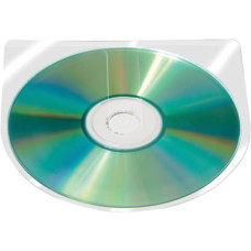 CUSTODIA AUTOADESIVA PER CD/DVD 12,6X12,6 CM TRASPARENTE CONF. 100 PEZZI - KF27031