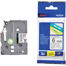 NASTRO LAMINATO BROTHER PER ETICHETTATRICE - 6 MM X 8 M - NERO/BIANCO - TZE-211 NASTRO LAMINATO BROTHER PER ETICHETTATRICE - 6 MM X 8 M - NERO/BIANCO - TZE-211