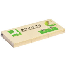 FOGLIETTI RIPOSIZIONABILI 100% MATERIALE RICICLATO 65 G/M² GIALLO 38X51 MM  12 BLOCCHETTI DA 100 FF - KF22367